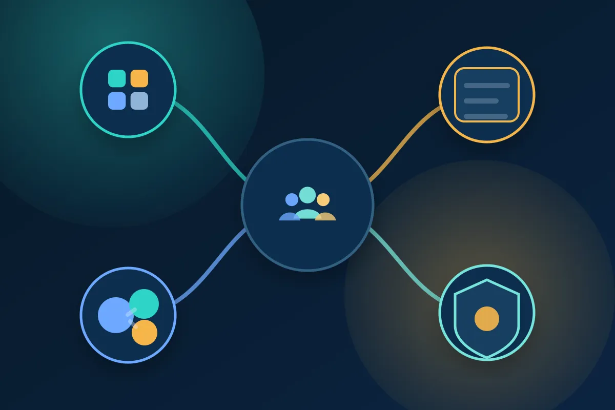 Abstract decision router showing small teams comparing Freshsales with broader, simpler, outbound-focused, and enterprise CRM paths